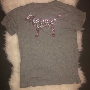 Pink Victoria Secret Shirt with Glitter